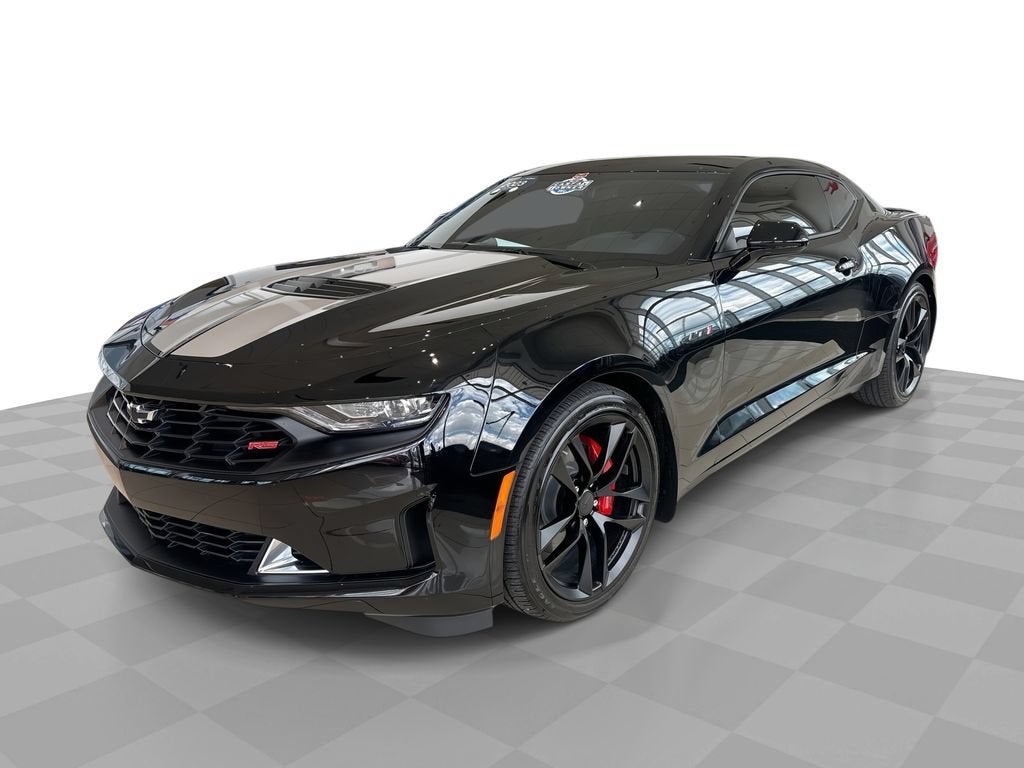 2023 Chevrolet Camaro LT1 in Black — front three-quarter view