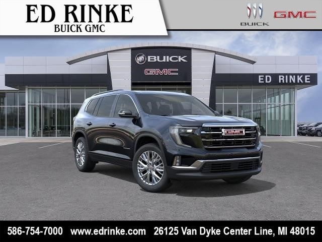2026 GMC Acadia Elevation in Ebony Twilight Metallic — front three-quarter view