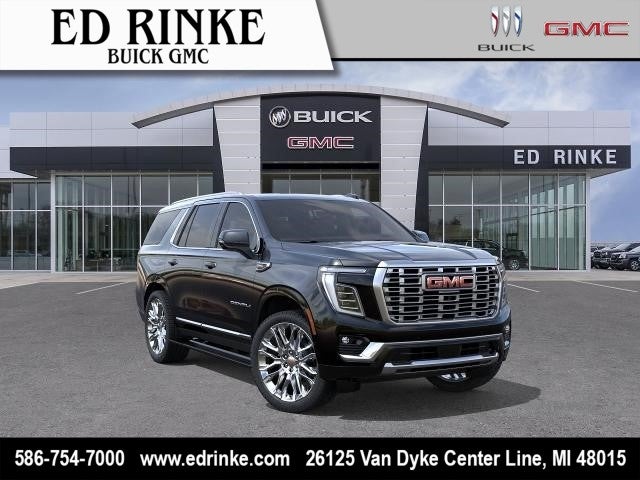 2026 GMC Yukon Denali in Onyx Black — front three-quarter view