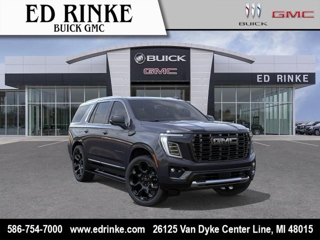 2026 GMC Yukon Denali Ultimate in Titanium Rush Metallic — front three-quarter view