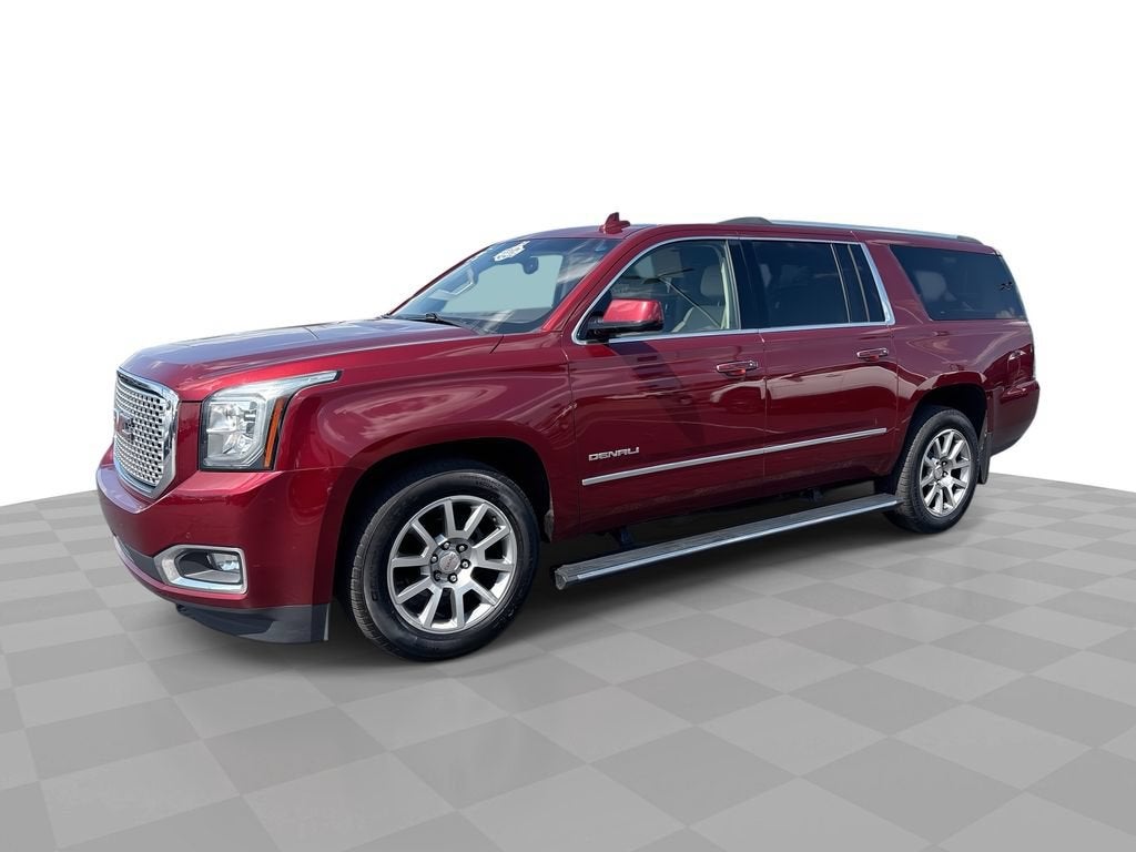 2017 GMC Yukon XL Denali in Crimson Red Tintcoat — front three-quarter view