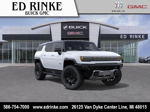 2026 GMC HUMMER EV SUV 2X in Interstellar White — front three-quarter view