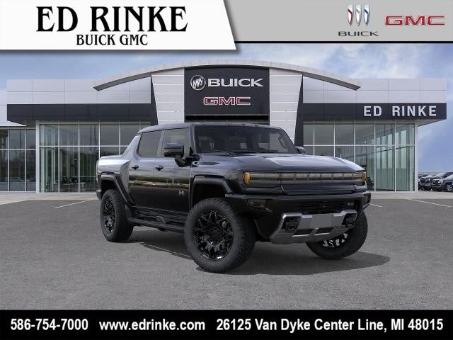 2026 GMC HUMMER EV Pickup 2X in Void Black — front three-quarter view