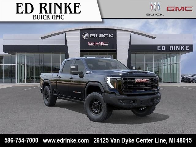 2026 GMC Sierra 2500 HD AT4X in Onyx Black — front three-quarter view