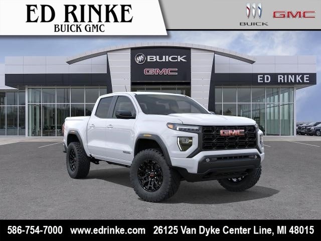 2026 GMC Canyon Elevation in Summit White — front three-quarter view