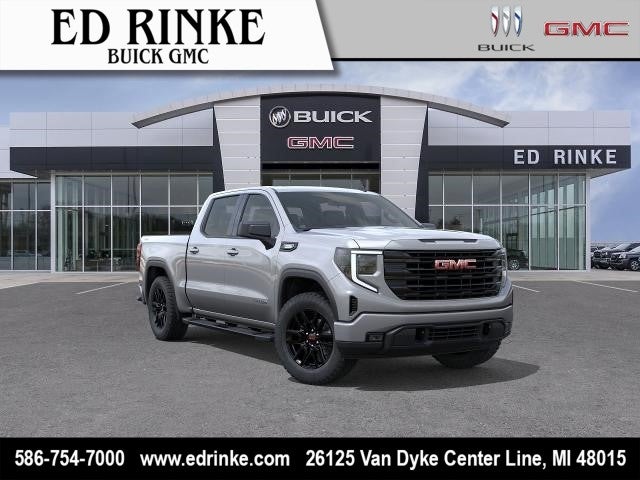 2026 GMC Sierra 1500 Elevation in Sterling Metallic — front three-quarter view