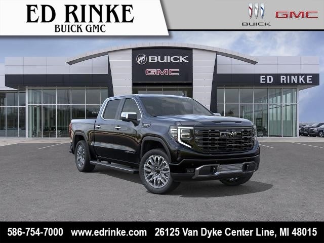 2026 GMC Sierra 1500 Denali Ultimate in Onyx Black — front three-quarter view