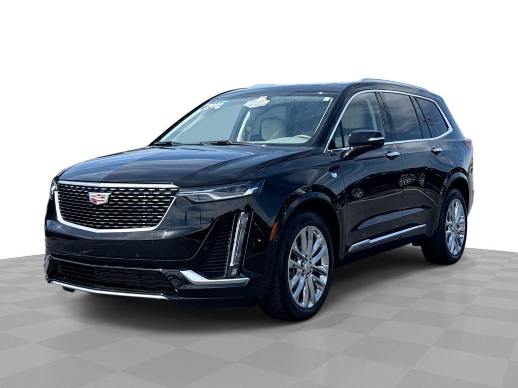 2024 Cadillac XT6 Premium Luxury in Stellar Black Metallic — front three-quarter view