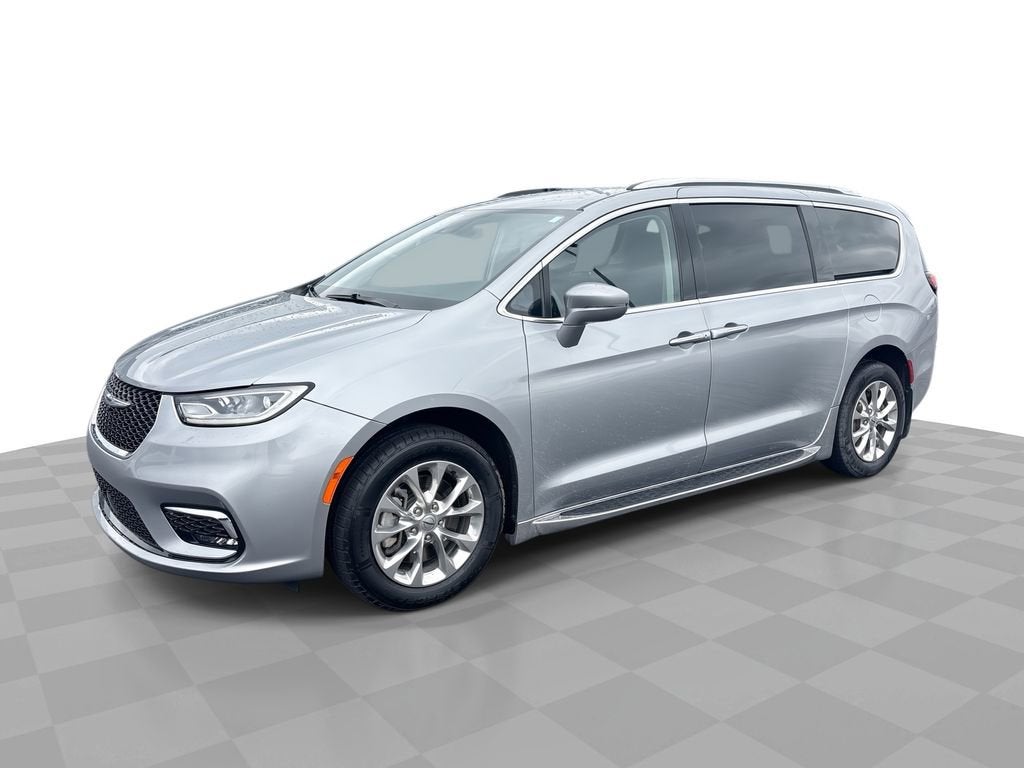 2021 Chrysler Pacifica Touring L AWD in Silver — front three-quarter view