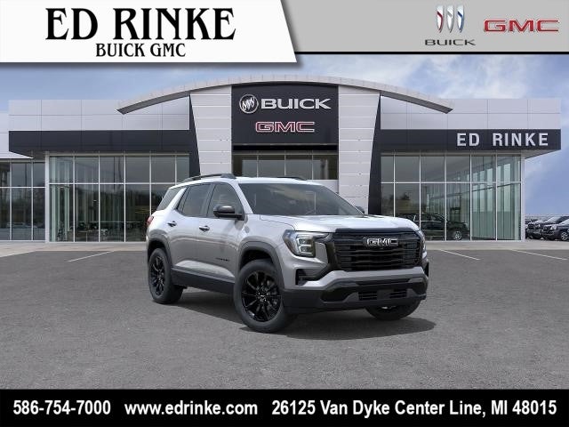 2026 GMC Terrain Elevation in Sterling Metallic — front three-quarter view