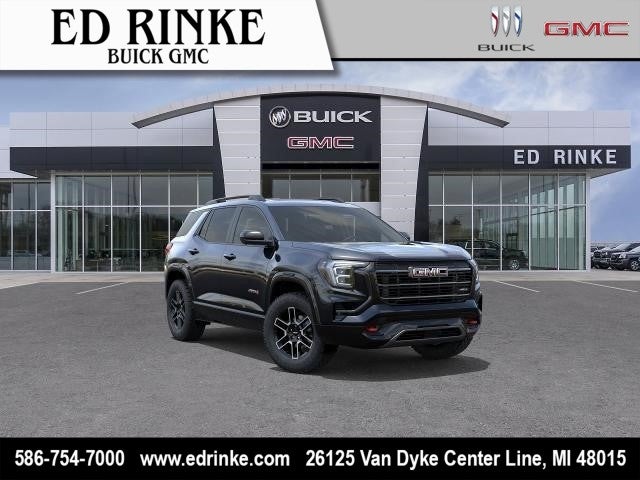 2026 GMC Terrain AT4 in Ebony Twilight Metallic — front three-quarter view