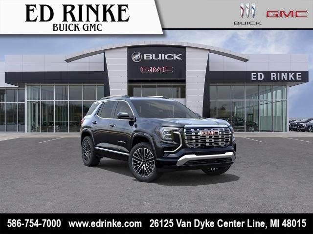 2026 GMC Terrain Denali in Ebony Twilight Metallic — front three-quarter view