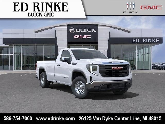 2025 GMC Sierra 1500 Pro in Summit White — front three-quarter view