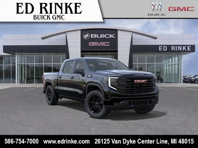 2026 GMC Sierra 1500 Elevation in Onyx Black — front three-quarter view