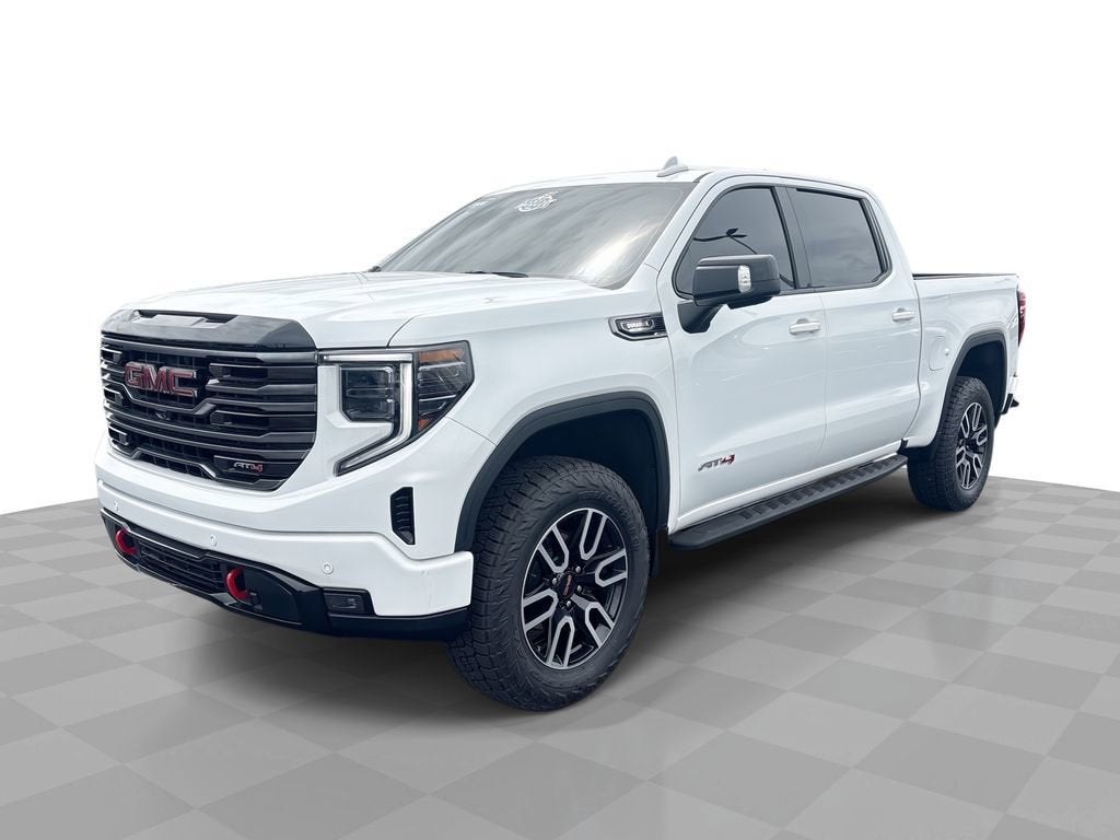 2026 GMC Sierra 1500 AT4 in Summit White — front three-quarter view