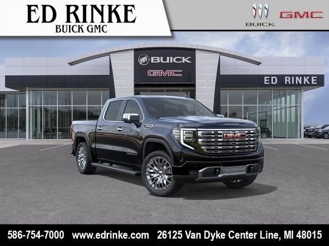 2026 GMC Sierra 1500 Denali in Onyx Black — front three-quarter view