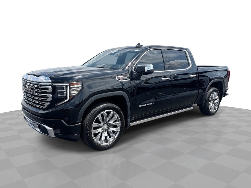 2024 GMC Sierra 1500 Denali in Onyx Black — front three-quarter view