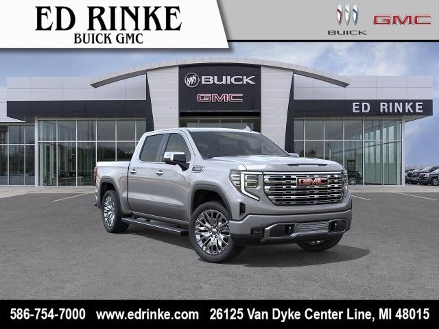 2026 GMC Sierra 1500 Denali in Sterling Metallic — front three-quarter view