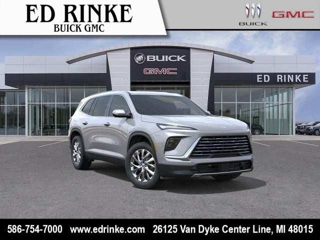 2026 Buick Enclave Preferred in Moonstone Gray Metallic — front three-quarter view