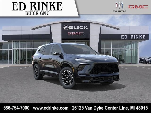 2026 Buick Enclave Sport Touring in Ebony Twilight Metallic — front three-quarter view