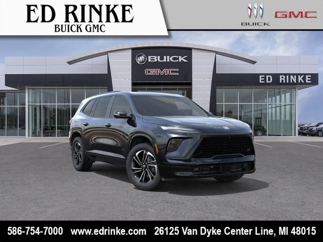 2026 Buick Enclave Sport Touring in Ebony Twilight Metallic — front three-quarter view