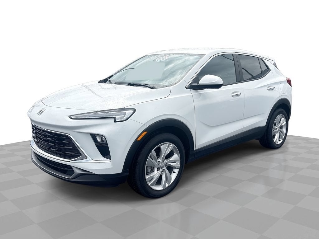 2024 Buick Encore GX Preferred in Summit White — front three-quarter view