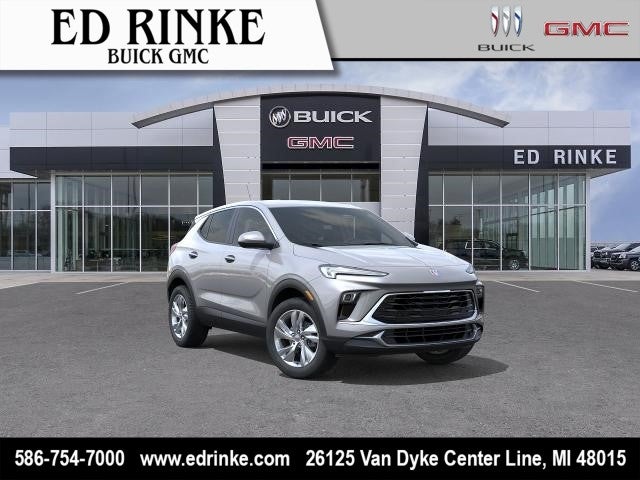 2026 Buick Encore GX Preferred in Moonstone Gray Metallic — front three-quarter view