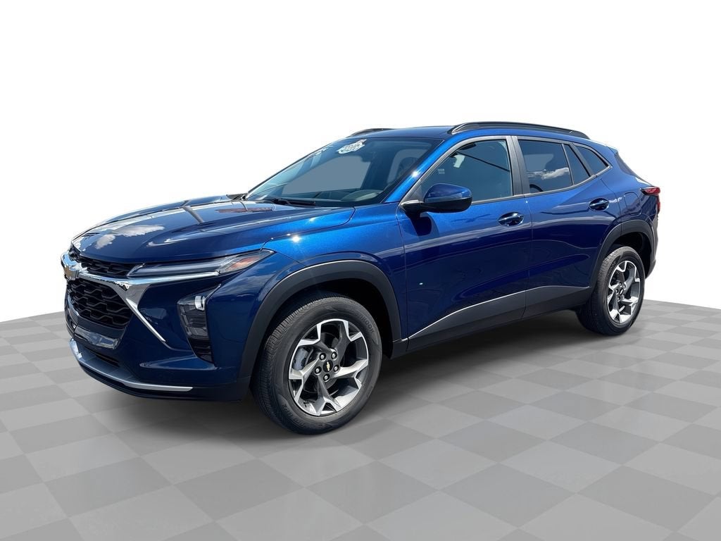 2024 Chevrolet Trax LT in Blue Glow Metallic — front three-quarter view