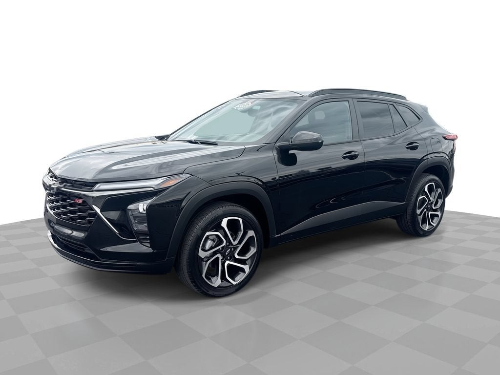 2025 Chevrolet Trax 2RS in Mosaic Black Metallic — front three-quarter view